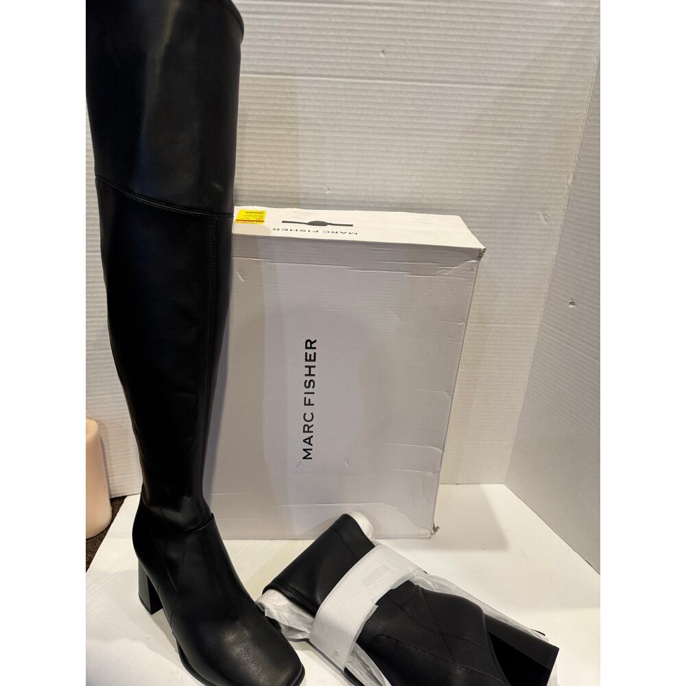 Marc Fisher Womens Denki 2 Tall Faux Leather Knee-High Boots new 5.5m - Picture 3 of 12